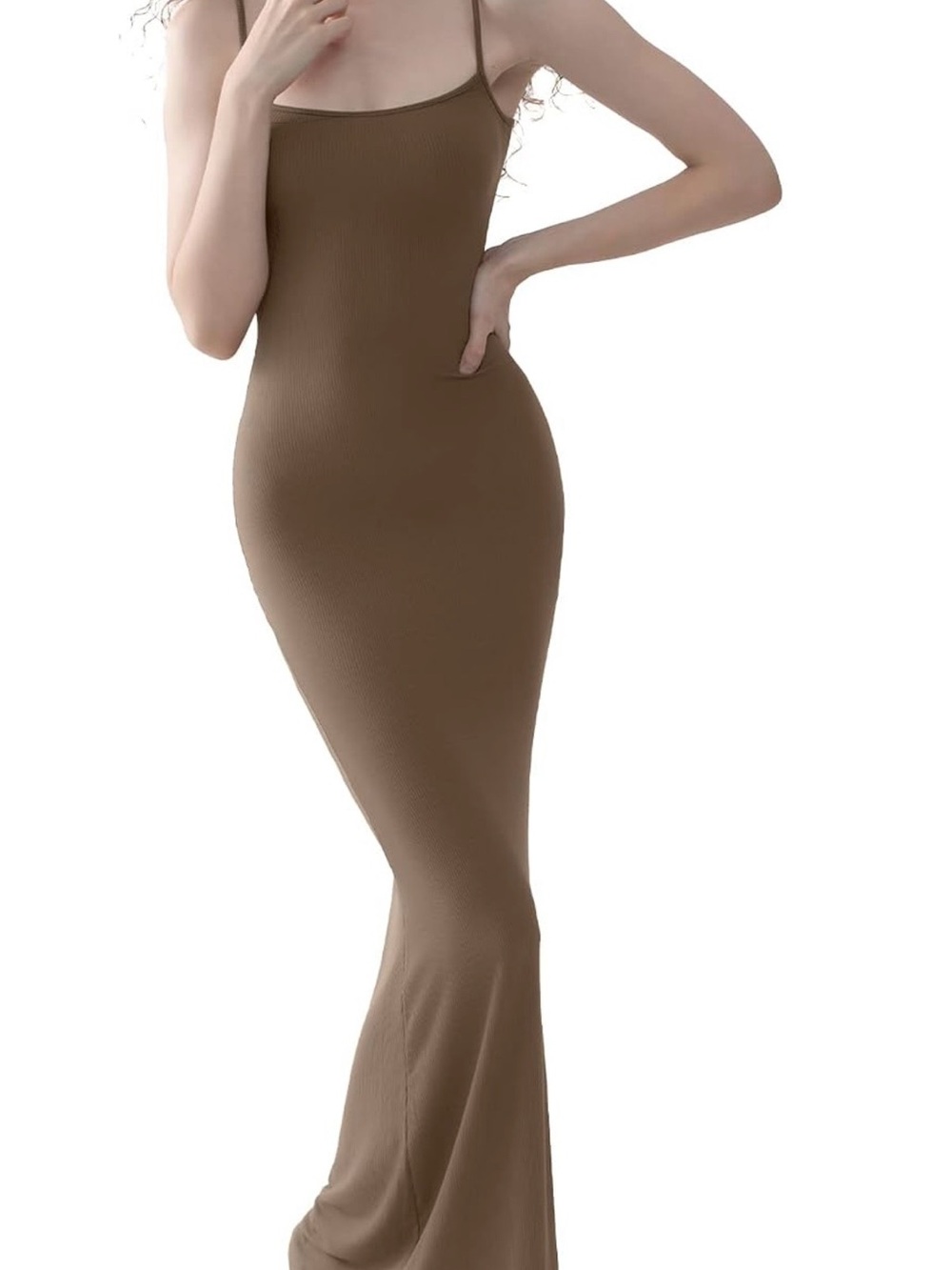 PUMIEY Women's Soft Lounge Long Slip Dress